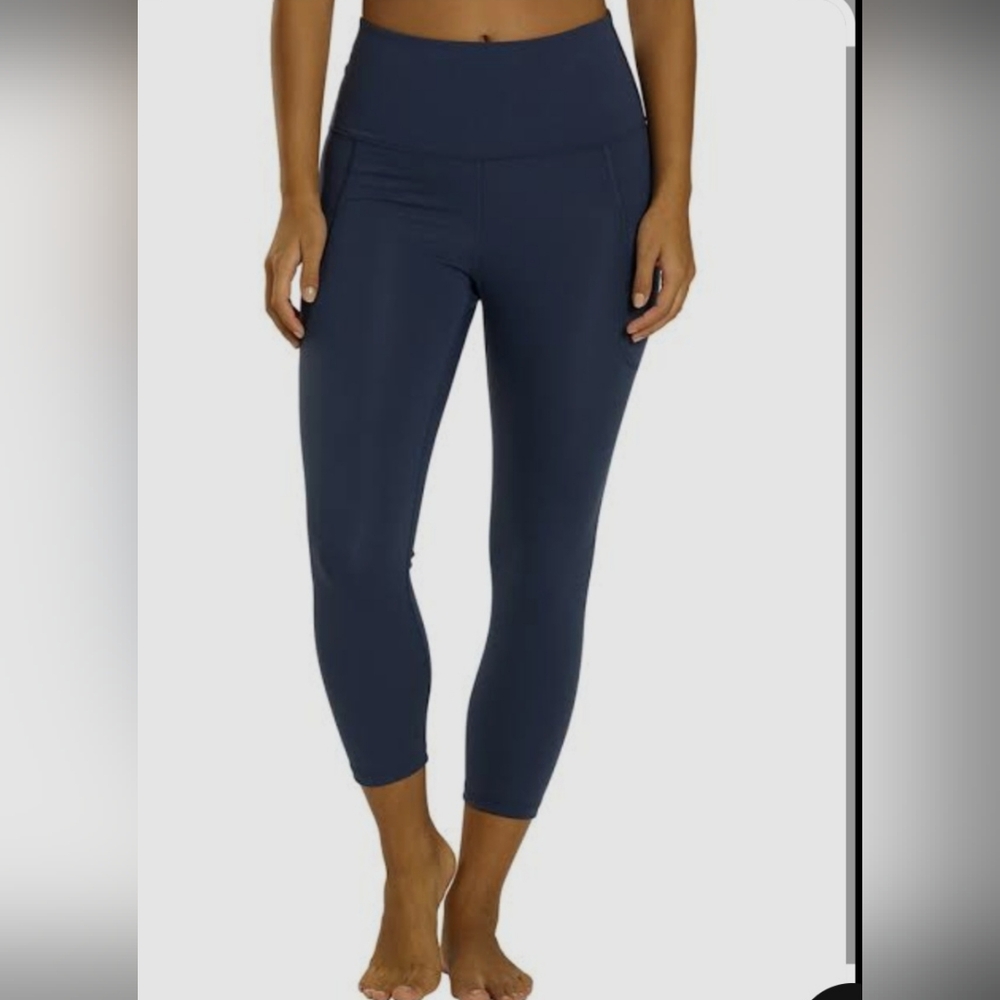 Zella Deep Blue High-Waist Leggings SZ S